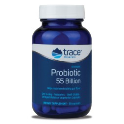 БАДы для мужчин и женщин Trace Minerals Probiotic 55 billion  (30 капс)