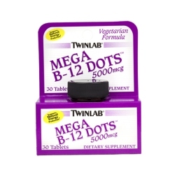 Комплексы витаминов и минералов Twinlab Mega B-12 Dots  (30 таб)