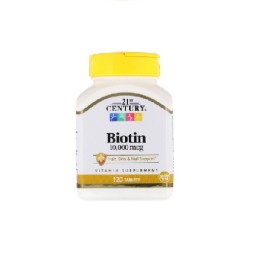 Комплексы витаминов и минералов 21 Century Biotin 10,000 mcg  (120 таб)