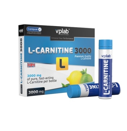 Л-карнитин в ампулах (порционный карнитин) VP Laboratory L-Carnitine 3000  (25 мл)