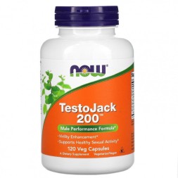 Препараты для повышения тестостерона NOW TestoJack 200   (120 vcaps)