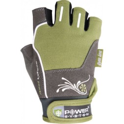 Спортивная экипировка и одежда Power System PS-2570 перчатки женские  (Зелено-серый)
