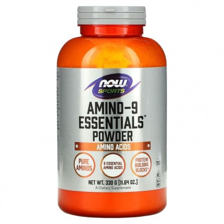 Аминокислотные комплексы NOW Amino-9 Essentials Powder   (330 г)
