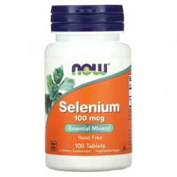 БАДы для мужчин и женщин NOW Selenium 100 мкг  (100 таб)