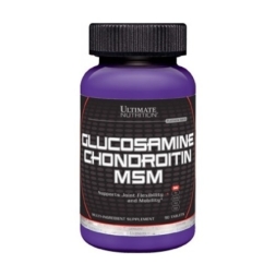БАД для укрепления связок и суставов Ultimate Nutrition Glucosamine &amp; Chondroitine + MSM  (90 таб)
