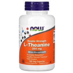 БАДы для мозга NOW L-Theanine 200 mg  (120 vcaps)